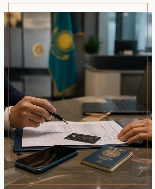 Открытие счета и банковской карты в Казахстане в Климовске